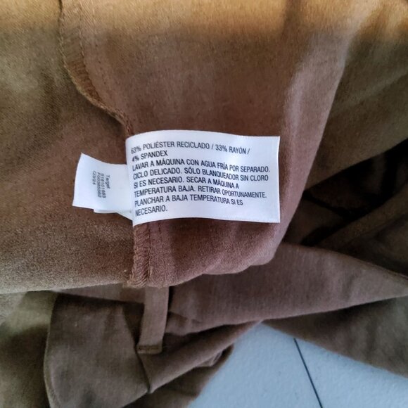 A New Day Womens Brown Pants Size M Elastic waistband for comfort - Picture 7 of 10